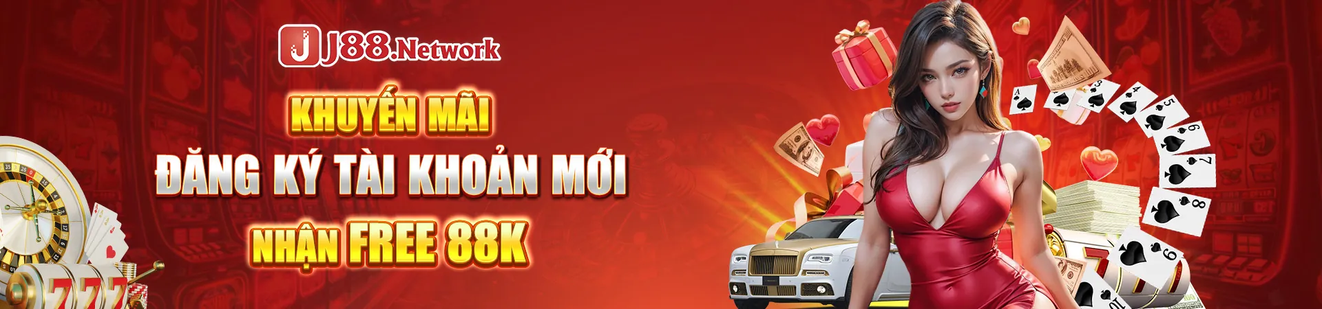 Banner chào mừng MG188 Casino, hiển thị các trò chơi và ưu đãi